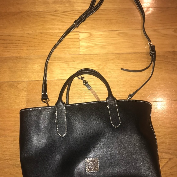 Dooney & Bourke Black Leather Handbag/Crossbody - Picture 6 of 8